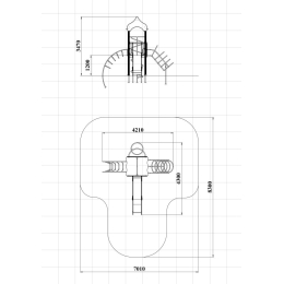 Детский игровой комплекс Атрикс 1.011, Н=1200