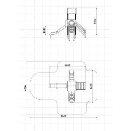 Детский игровой комплекс Атрикс 1.017, Н=1200