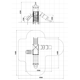 Детский игровой комплекс Атрикс 1.253, Н=1500