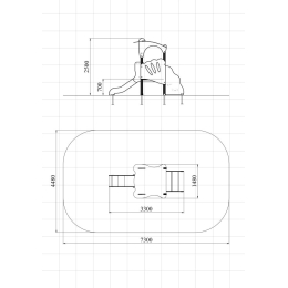 Детский игровой комплекс Атрикс 1.35, Н=700