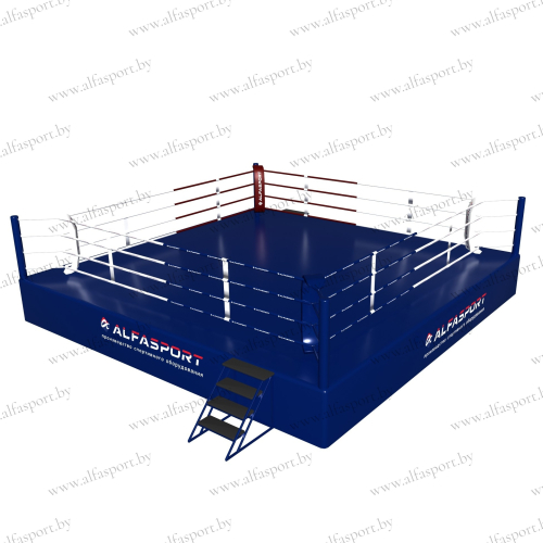 Boxing ring on a platform 
