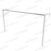 Football goals 5x2m (dismountable, stationary) 