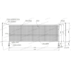 Stationary football goals 7.32x2.44 m, stationary