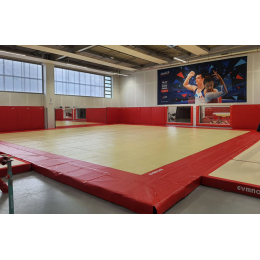 Двухцветный защитный чехол для гимнастических помостов 