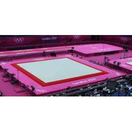 Соревновательный гимнастический помост London 14 × 14 (ковролиновое покрытие)