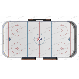 Двойной хоккейный борт с защитным ограждением из акрила без стоек 60×30, 60×26, 60×28, 56×28, 56×26 м