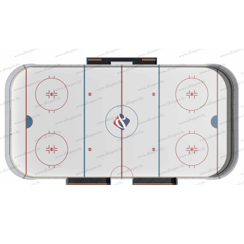 Double hockey board with acrylic safety fence without posts 60×30, 60×26, 60×28, 56×28, 56×26 m