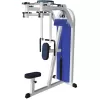 Chest machine, rear delts (Butterfly / PAK-DEK) MB Barbell