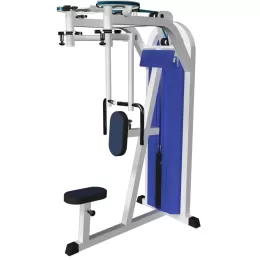 Chest machine, rear delts (Butterfly / PAK-DEK) MB Barbell