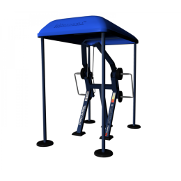 Уличный тренажер "Вертикальная веревочная тяга стоя с изменяемой нагрузкой" MB Barbell