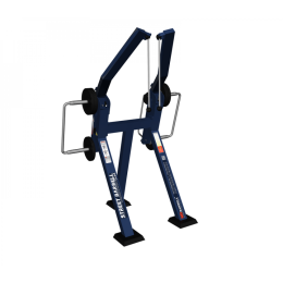 Street exercise machine "Standing vertical rope pull with variable load"