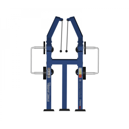 Уличный тренажер "Вертикальная веревочная тяга стоя с изменяемой нагрузкой" MB Barbell