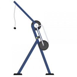 Уличный тренажер "Вертикальная веревочная тяга стоя с изменяемой нагрузкой" MB Barbell