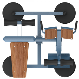 Уличный тренажер "Пресс + Гиперэкстензия" MB Barbell