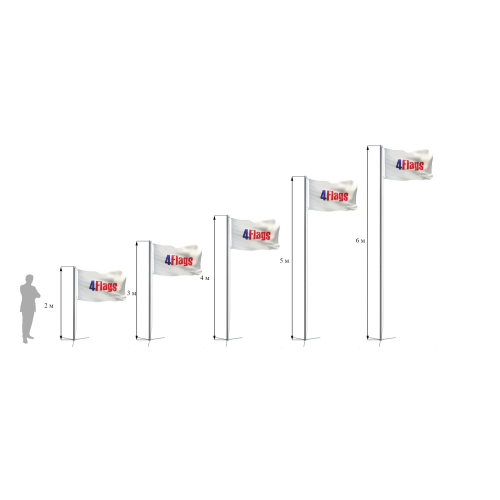 Флагшток мобильный "Моби Стандарт" 4Flags