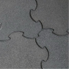 Rubber tile S-puzzle PAVINETTI increased shock-absorbing 1080x1080mm