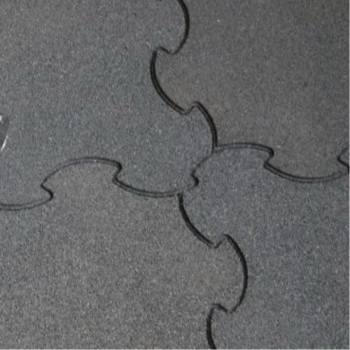 Rubber tile S-puzzle PAVINETTI increased shock-absorbing 1080x1080mm