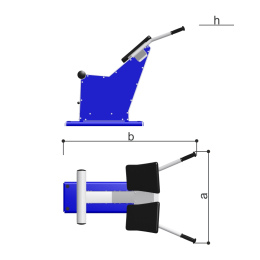 Уличный тренажер для спины наклонный Romana 207.04.05