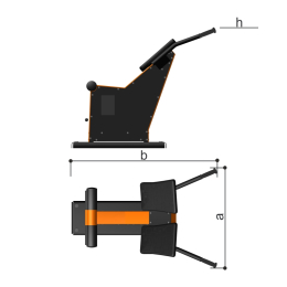 Уличный тренажер для спины наклонный Romana 207.04.10