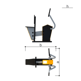 Уличный тренажер «Тяга к груди» Romana 207.37.10