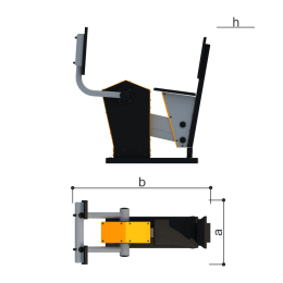 Уличный тренажер «Жим ногами» Romana 207.38.10