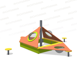 Sandbox with lid for the playground "Hatch" Romana 057.38.00