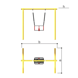 Качели "Малыш"  (цепная подвеска) Romana 108.59.00