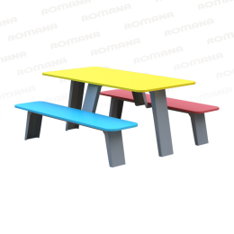 Children's table with benches Romana 302.35.00