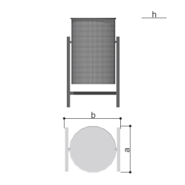 Урна наземная (20 литров) Romana 305.06.00