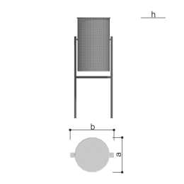 Урна вкапываемая (20 литров) Romana 305.06.01