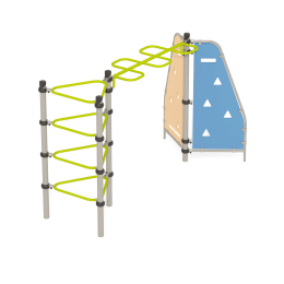 Детский спортивный комплекс с рукоходом-змейка Серия треугольник Romana 401.25.00 