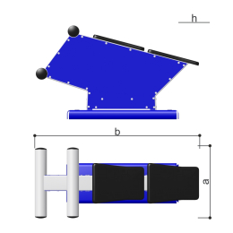 Уличный тренажер "Скамья для пресса" Romana 207.02.05