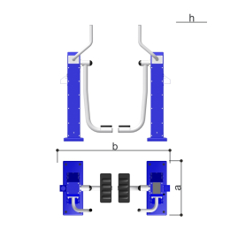 Уличный тренажер «Шаговый» Romana 207.31.05