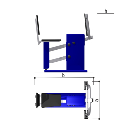 Уличный тренажер «Жим ногами» Romana 207.38.05