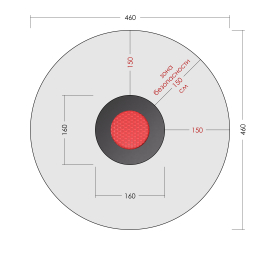 Встраиваемый батут Круг
