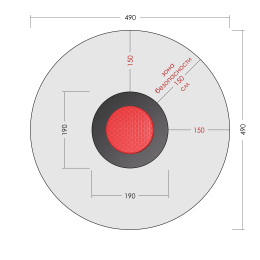 Встраиваемый батут Круг