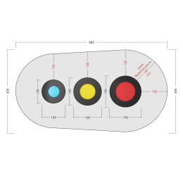 Батут Круги Комбо