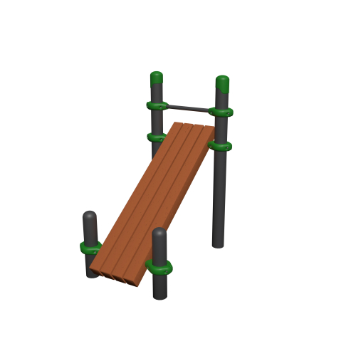 Воркаут элемент "Скамья для пресса наклонная"