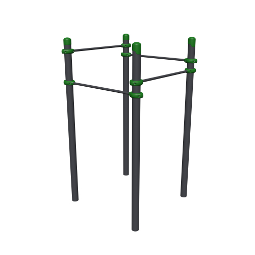 Воркаут элемент "Квадрат из турников"