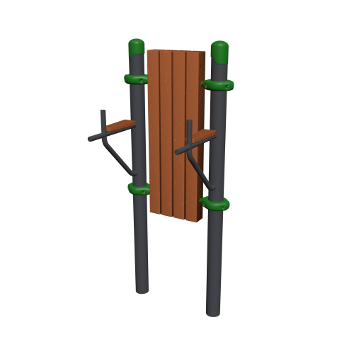 Воркаут элемент "Стойка брусья-пресс вертикальная"