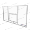 Basketball backboard made of polycarbonate 1,8 х 1,05 m