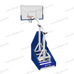 Мобильная складная баскетбольная стойка 1,55 м