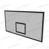Basketball backboard made of fiberglass 1,8 х 1,05 m