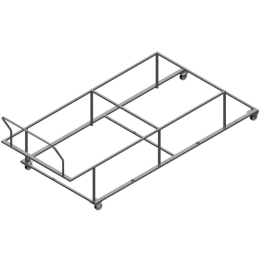 Training hurdle cart on wheels