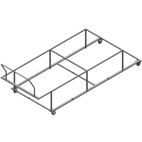 Training hurdle cart on wheels