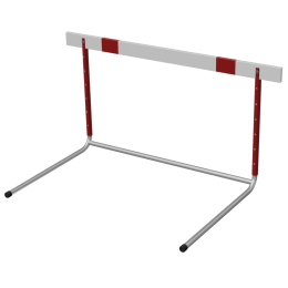 Training athletics hurdle, bent, youth, steel-aluminum (6 levels)