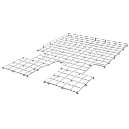 Base (lattice) for landing zone pole vault