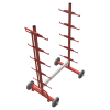 Trolley for transporting competition starting blocks