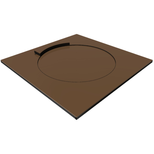 Shot put hoop with segment (indoor shot put circle)