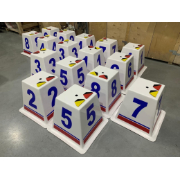 Тумба стартовая с номером дорожки и указателем фальстарта